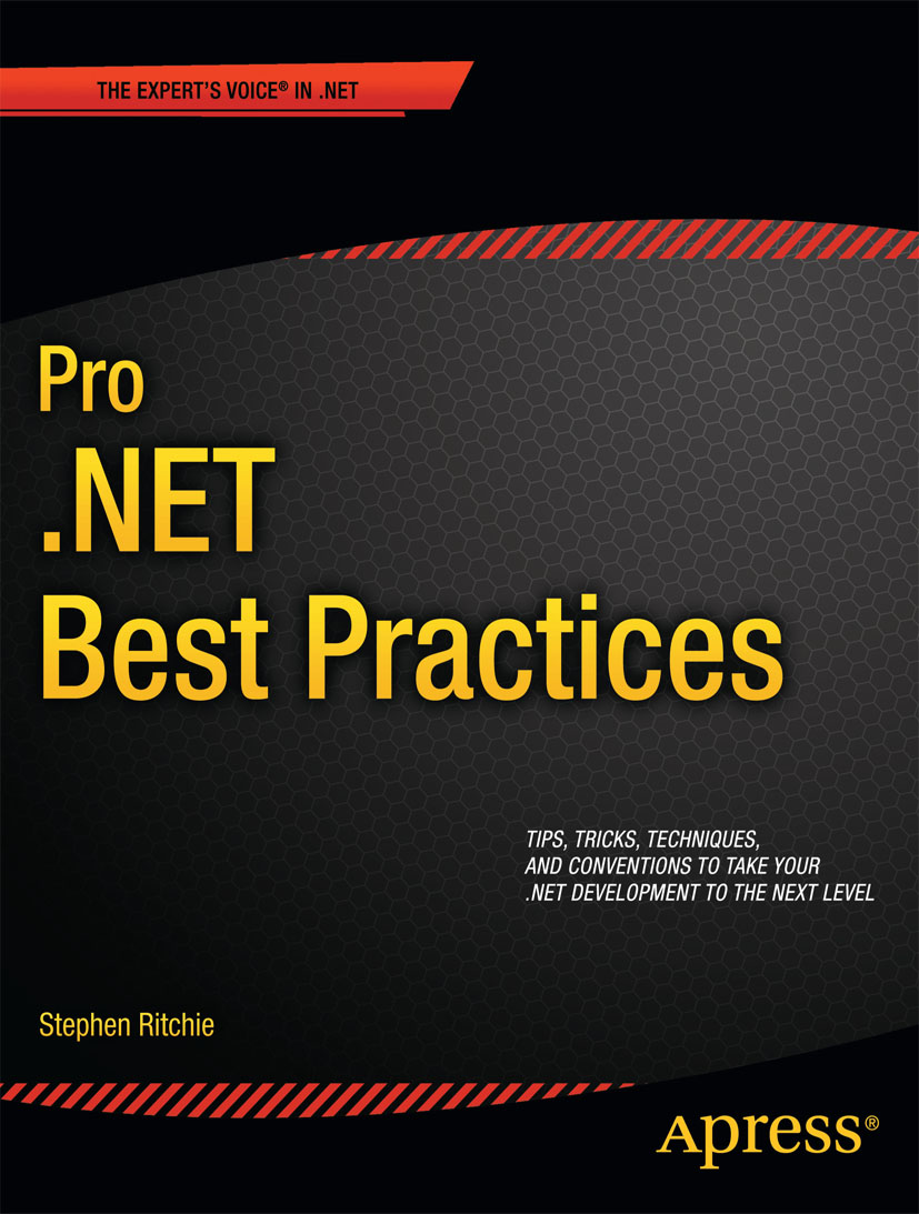 Cover of the book Pro .NET Best Practices